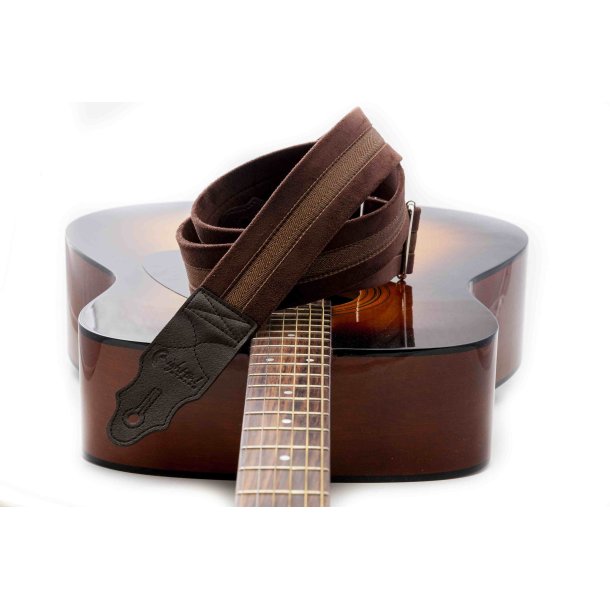 RightOn! Plain Brown Guitar Strap